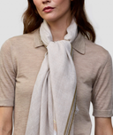 Begg X Co Fiji Cashmere Stole Archer Dark Natural