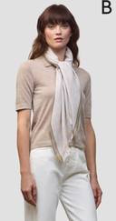 Begg X Co Fiji Cashmere Stole Archer Dark Natural