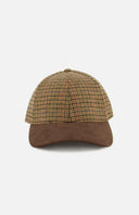 Varsity Headwear Legacy Structured cap in dual brown houndstooth wool