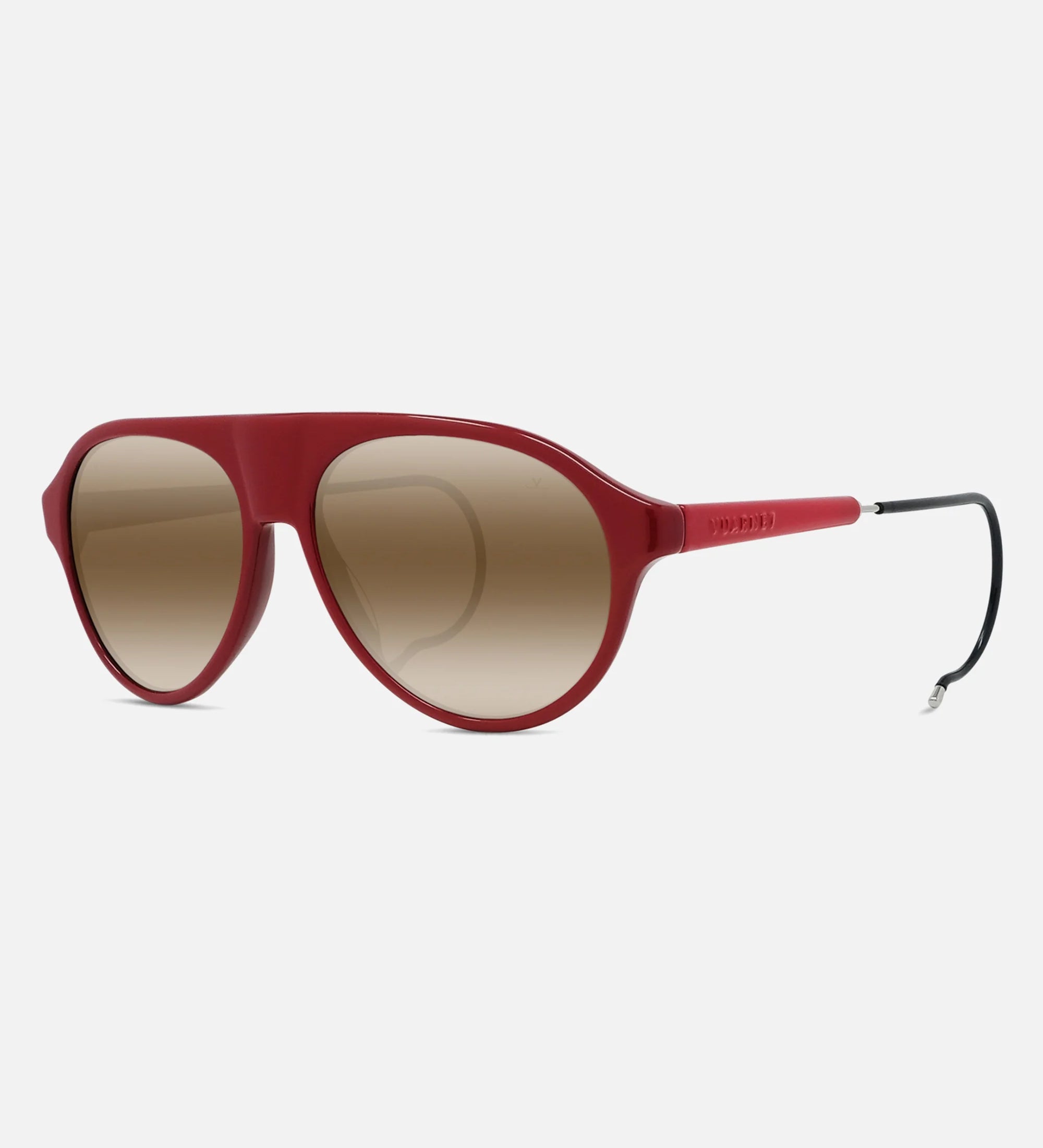 Vuarnet Alpine 02 Medium pilot sunglasses with acetate frame, vintage hook temples, and authentic mineral glass lenses for clarity and protection