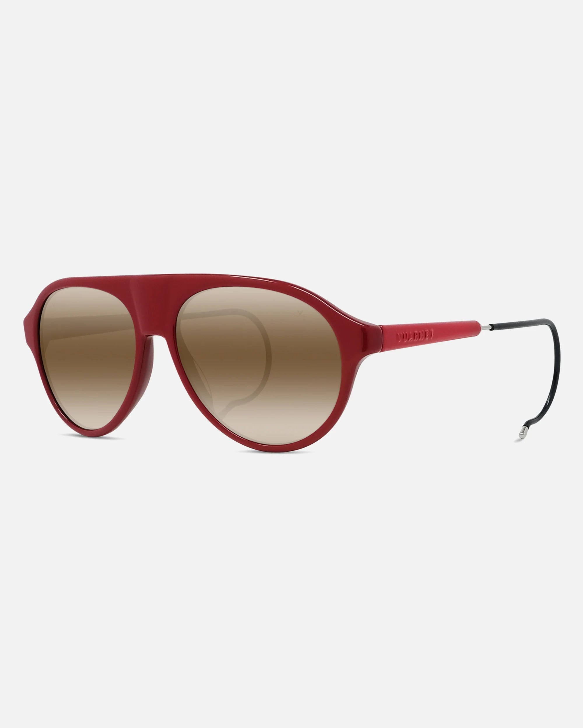 Vuarnet Alpine 02 Medium pilot sunglasses with acetate frame, vintage hook temples, and authentic mineral glass lenses for clarity and protection
