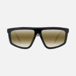Vuarnet rectangular futuristic sunglasses inspired by 1970s ski masks, crafted from bio-nylon with neoprene cord, adjustable temples, and mineral glass lenses for clarity and protection.