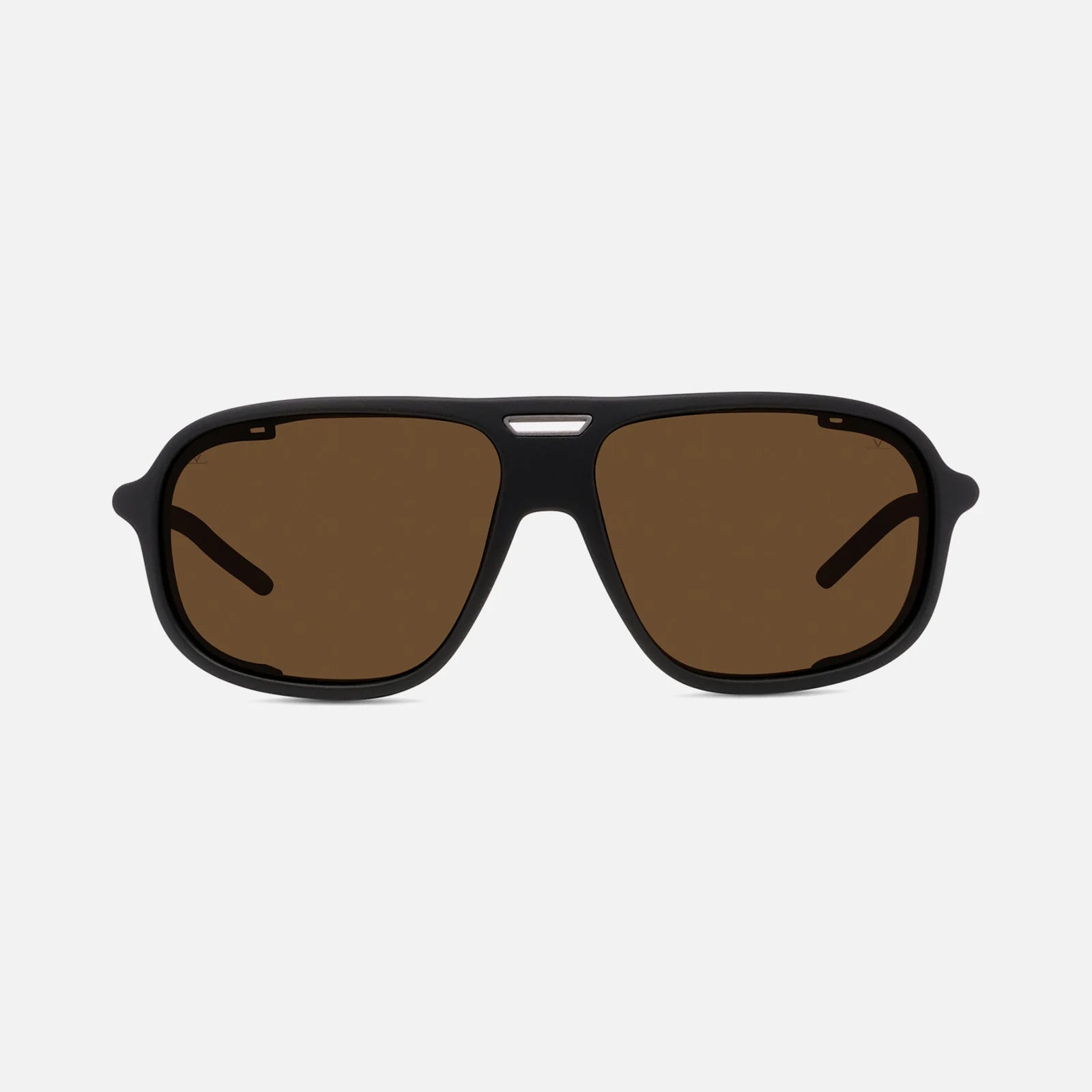 Vuarnet ICE 02 performance sunglasses with mineral glass lenses, removable side shields, and adjustable temples in lightweight nylon frame.