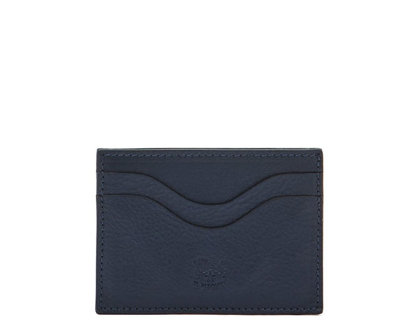Il Bisonte Salina Cowhide Card Case - Blue